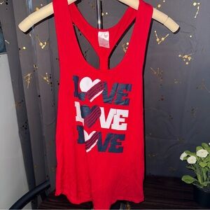 No Boundaries Red Sports Tank Top